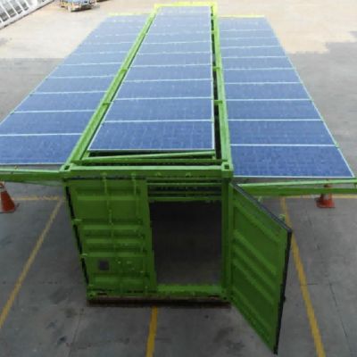Sistema de energía solar fuera de la red de contenedores de 10kw en Singapur